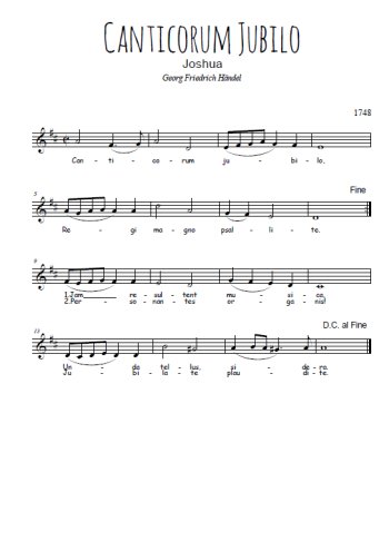 Canticorum jubilo